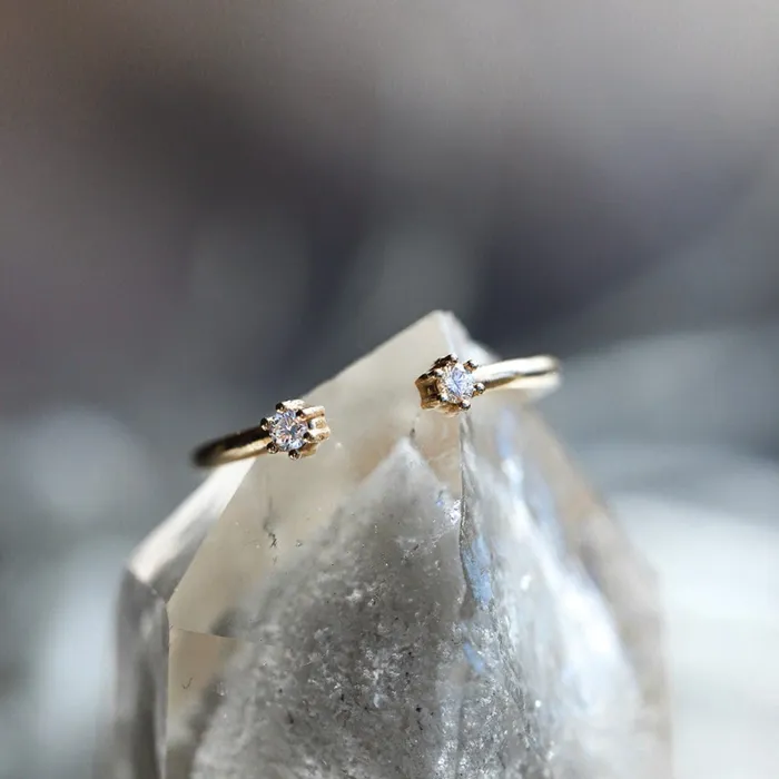 Consider Bridal Blossom Cuff Diamond Ring Lab Grown Rings