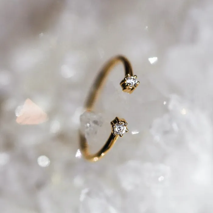 Consider Bridal Blossom Cuff Diamond Ring Lab Grown Rings