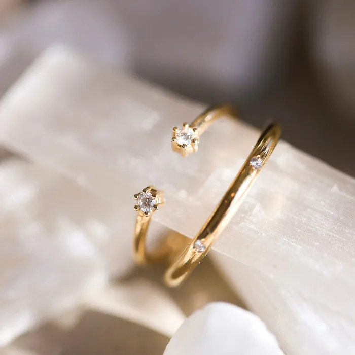 Consider Bridal Blossom Cuff Diamond Ring Lab Grown Rings