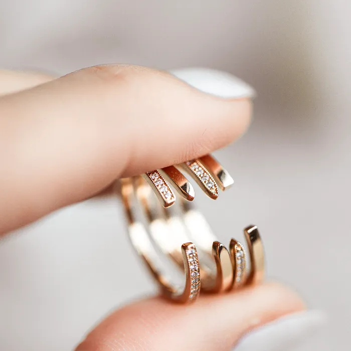 Consider Bridal Earrings Diamond Square Cuff Lab Grown Consider Bridal Earrings Diamond Square Cuff Lab Grown