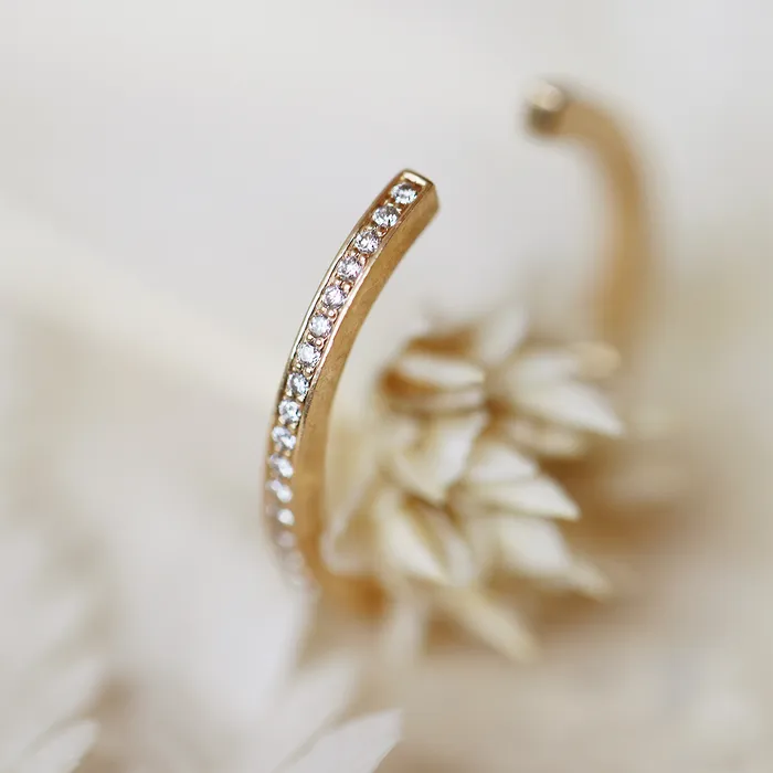 Consider Bridal Earrings Diamond Square Cuff Lab Grown Consider Bridal Earrings Diamond Square Cuff Lab Grown