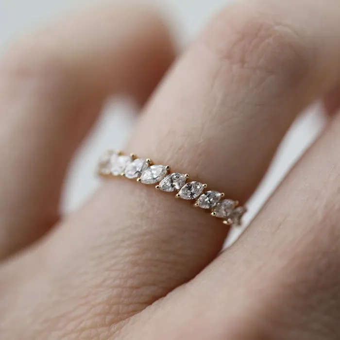 Consider Bridal Rings Domino Marquise Band Earth Mined Consider Bridal Rings Domino Marquise Band Earth Mined