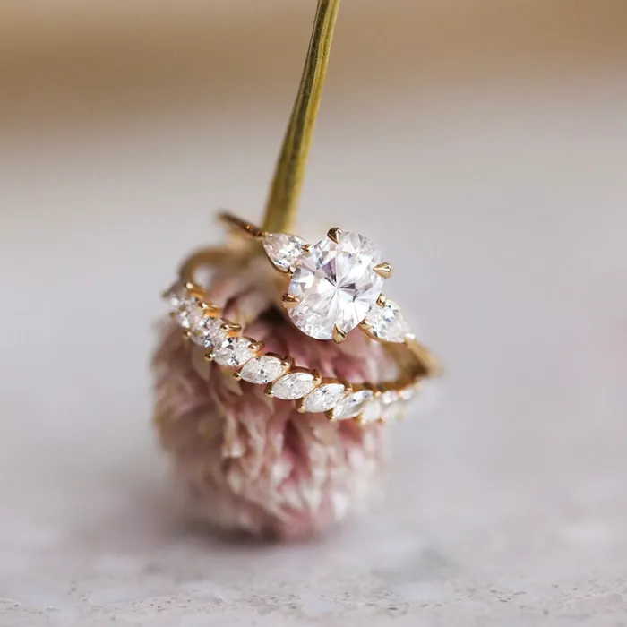 Consider Bridal Rings Domino Marquise Band Earth Mined Consider Bridal Rings Domino Marquise Band Earth Mined