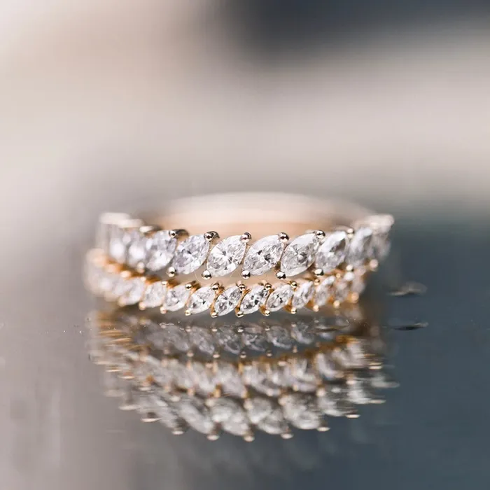 Consider Bridal Rings Domino Marquise Band Earth Mined Consider Bridal Rings Domino Marquise Band Earth Mined