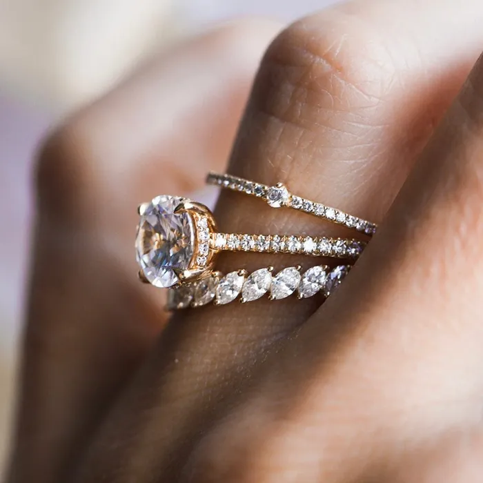 Consider Bridal Rings Domino Marquise Band Earth Mined Consider Bridal Rings Domino Marquise Band Earth Mined
