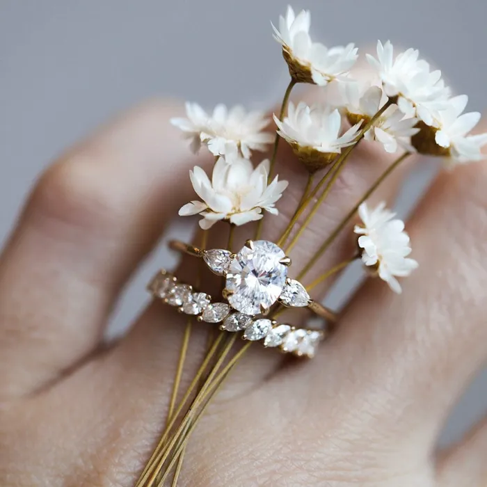 Consider Bridal Rings Domino Marquise Band Earth Mined Consider Bridal Rings Domino Marquise Band Earth Mined