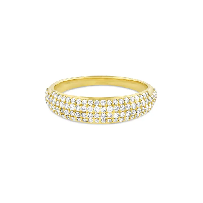 Consider the Wldflwrs Rings Pav Dome Ring Earth Mined