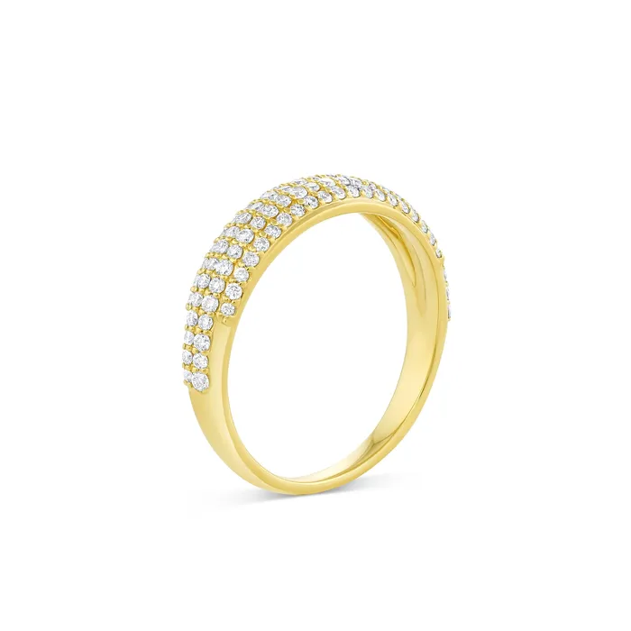 Consider the Wldflwrs Rings Pav Dome Ring Earth Mined
