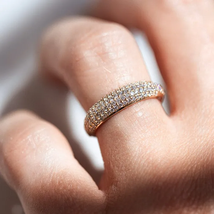 Consider the Wldflwrs Rings Pav Dome Ring Earth Mined