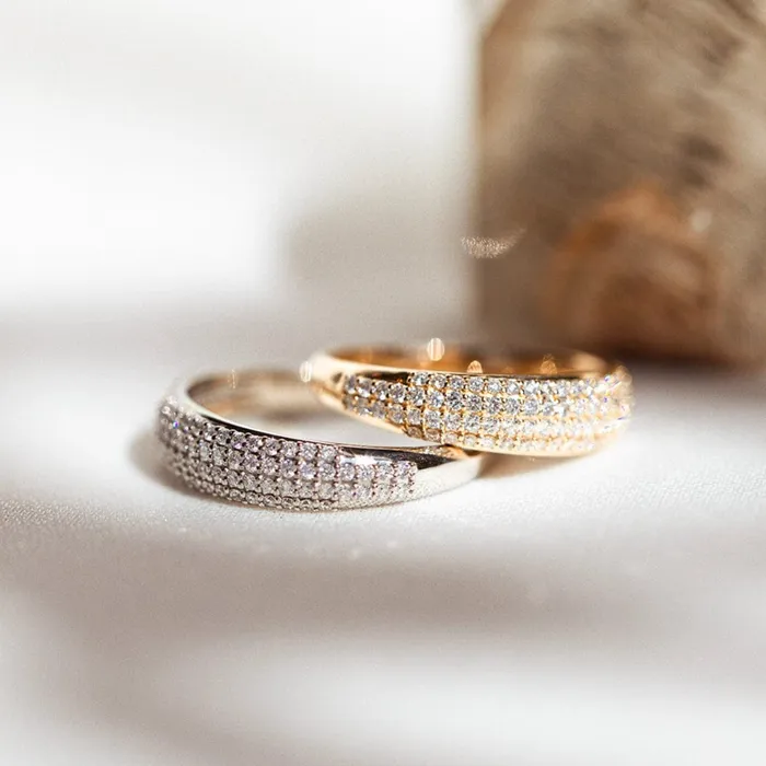 Consider the Wldflwrs Rings Pav Dome Ring Earth Mined