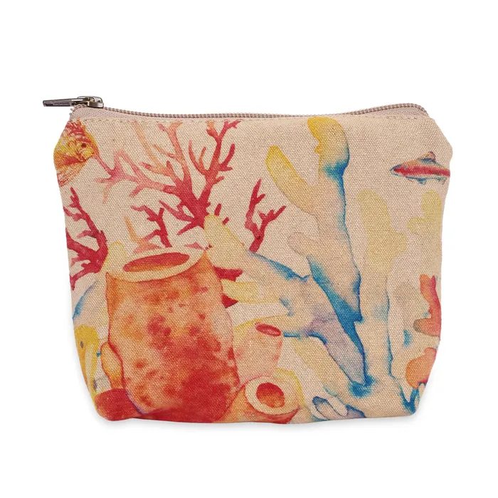 Cott N Curls Corals Travel BagPouch VILLA2INC Earrings