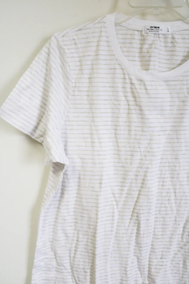 CottonOn The One Crew Tee L CottonOn Earrings