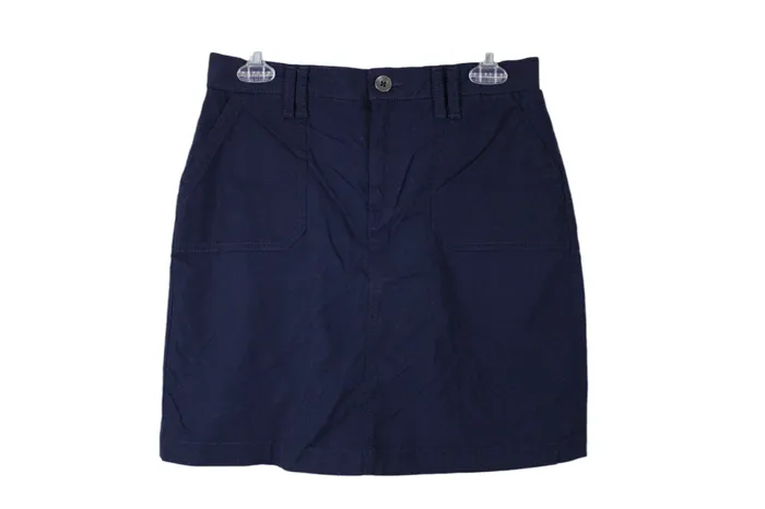 Croft Barrow Croft Barrow Stretch Blue Skirt 4 Rings