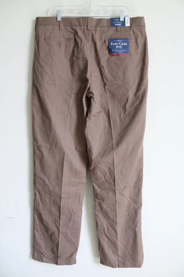 Croft Barrow Earrings NEW Croft Barrow Classic Fit Brown Khaki Pant 38X36