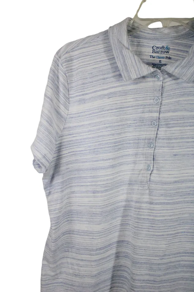 Croft Barrow The Classic Polo Blue Shirt XL Croft Barrow Rings