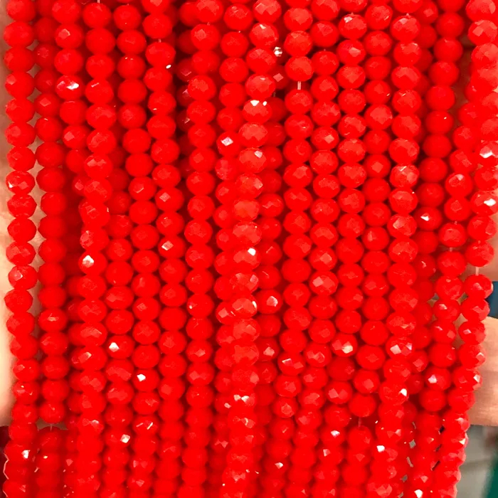 Crystal faceted rondelle 4mm Beads PBC4C92 Peppy Beads Earrings