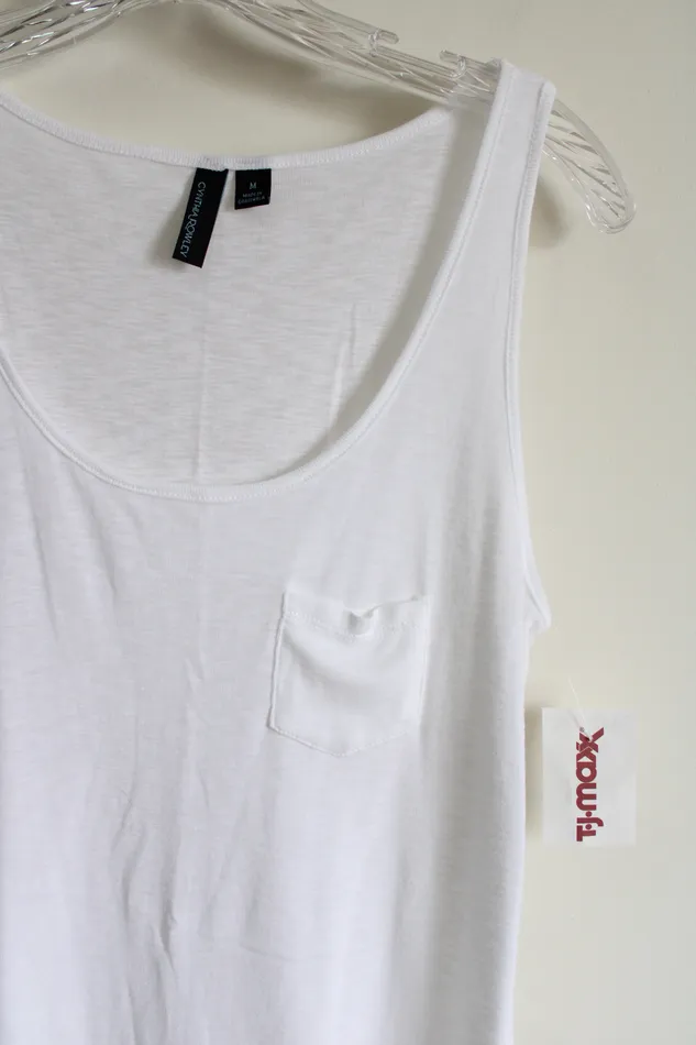 Cynthia Rowley Rings NEW Cynthia Rowley White Tank M