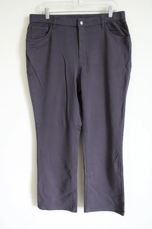 DCo Denim Co Gray Stretch Pant 16 Earrings