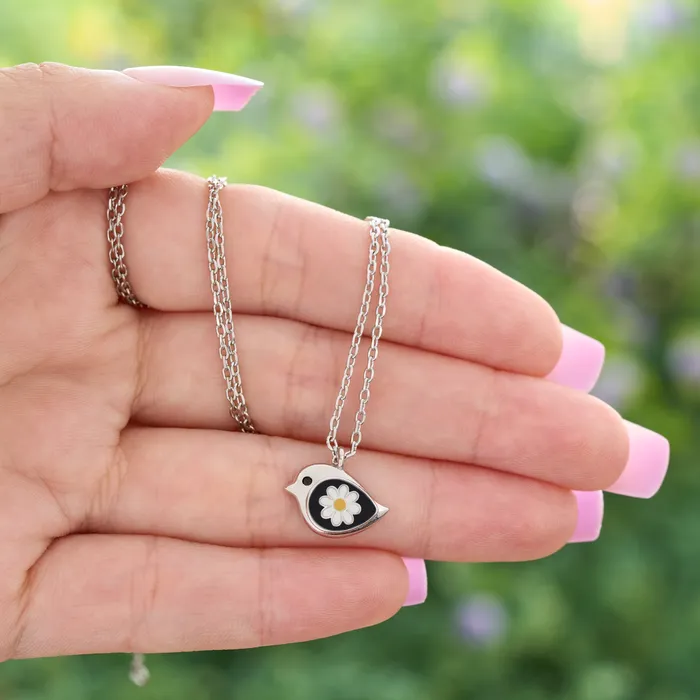 Dainty Daisy Birdie Necklace Chadds Ford Jewelry Necklaces