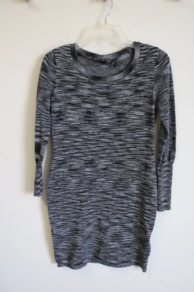 Daisy Fuentes Rings Daisy Fuentes Gray Knit Sweater Dress S