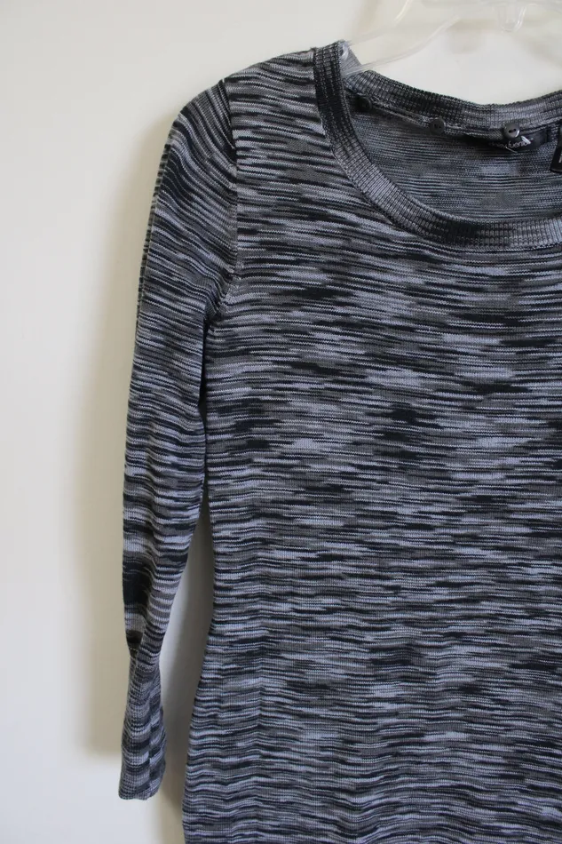 Daisy Fuentes Rings Daisy Fuentes Gray Knit Sweater Dress S