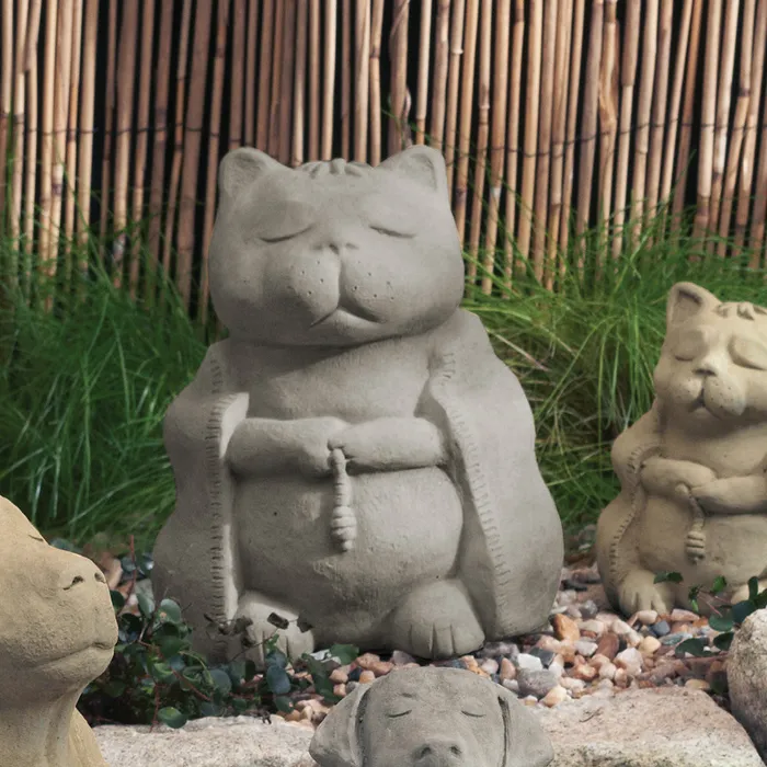 DC Necklaces Zen Cat Garden Sculpture