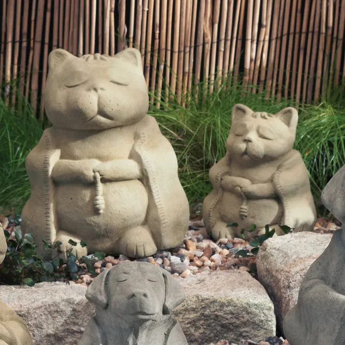 DC Necklaces Zen Cat Garden Sculpture