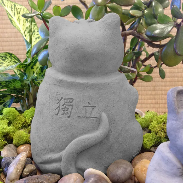 DC Necklaces Zen Cat Garden Sculpture