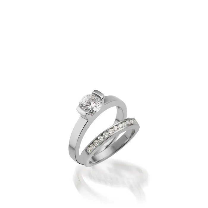 Delicia Solitaire White Gold Engagement Ring John Atencio Rings
