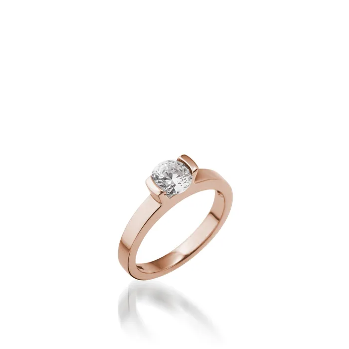 Delicia Solitaire White Gold Engagement Ring John Atencio Rings