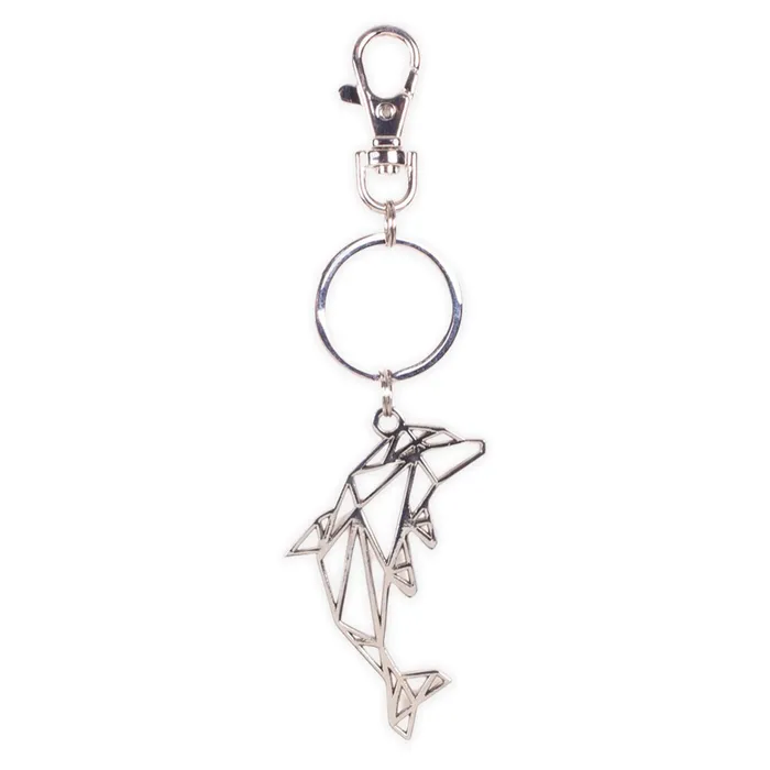 DELSOL Earrings Del Sol Colorchanging Metal Dolphin Keychain Silver to Blue