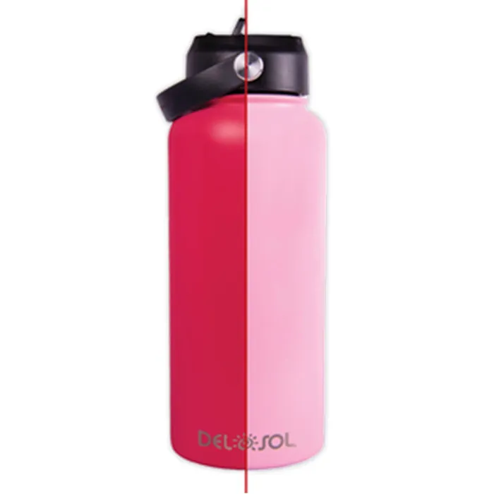 DELSOL Earrings Del Sol ColorChanging Water Bottle 32oz Pink to Dark Pink
