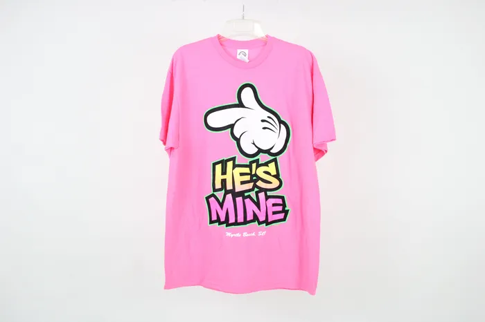 Delta Hes Mine Shirt L Delta Earrings