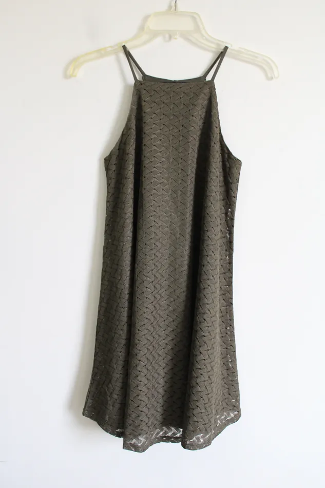 Derek Heart Necklaces Derek Heart Olive Green Dress S