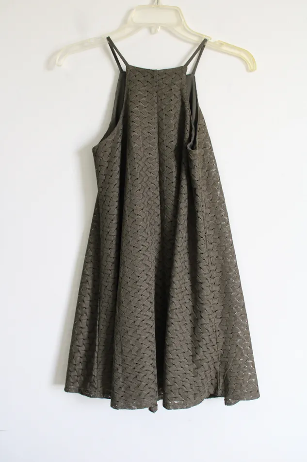 Derek Heart Necklaces Derek Heart Olive Green Dress S