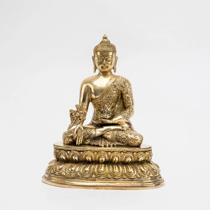 DharmaCrafts Earrings Brass Medicine Buddha Statue 11