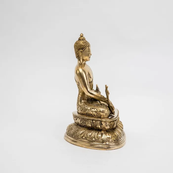 DharmaCrafts Earrings Brass Medicine Buddha Statue 11