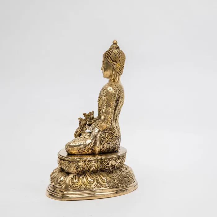 DharmaCrafts Earrings Brass Medicine Buddha Statue 11