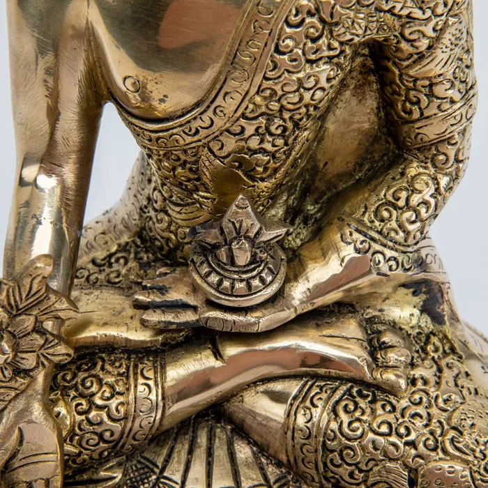 DharmaCrafts Earrings Brass Medicine Buddha Statue 11