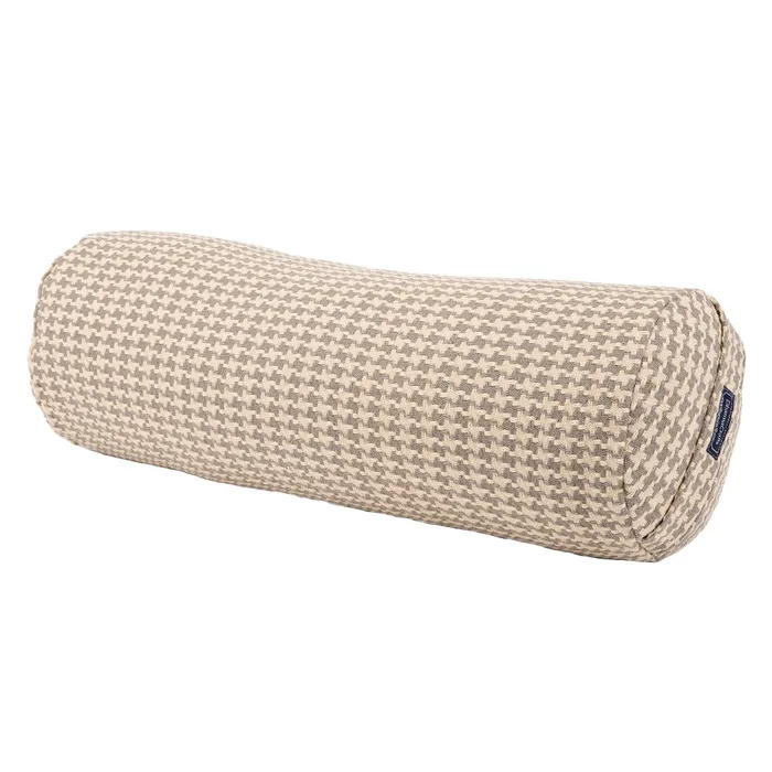 DharmaCrafts Earrings Houndstooth Beige Bolster COVER ONLY
