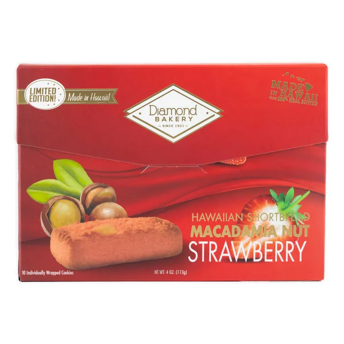 Diamond Bakery Macadamia Strawberry Shortbread Cookies 4 oz DIAMONDBAKERY Earrings Diamond Bakery Macadamia Strawberry Shortbread Cookies 4 oz DIAMONDBAKERY Earrings