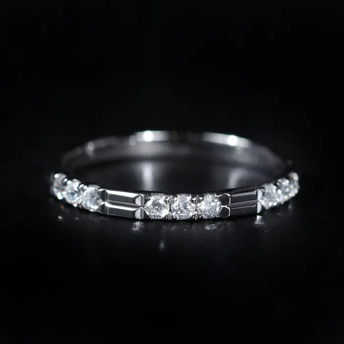 Diamond South Rings 14k White Gold 028 CTW Diamond Band
