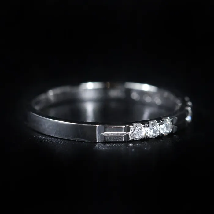 Diamond South Rings 14k White Gold 028 CTW Diamond Band
