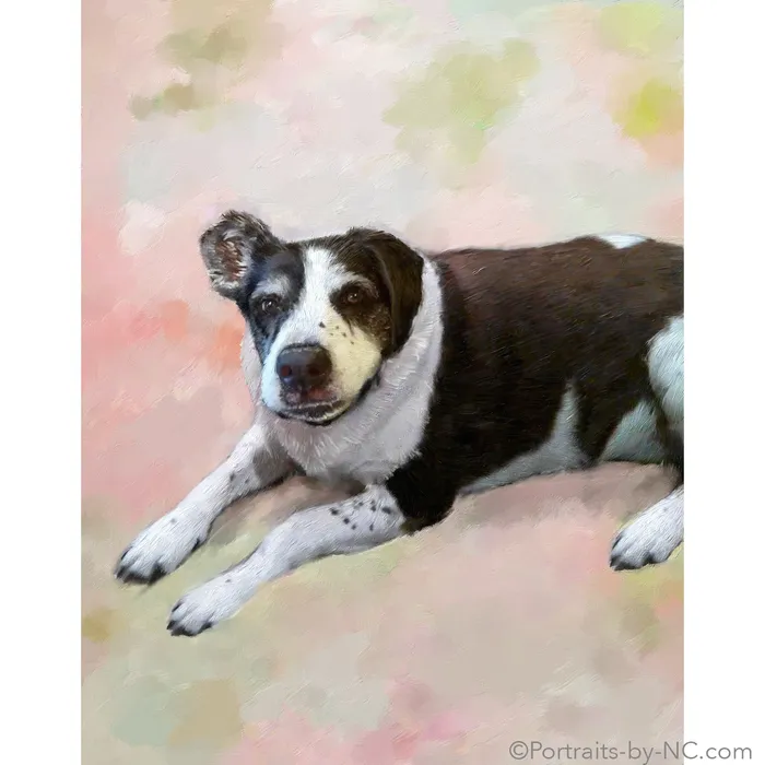 Dog Pet Portrait English Pointer Mix Portrait Portraits by NC Earrings
