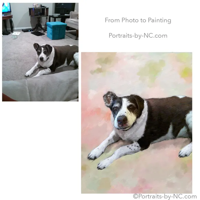 Dog Pet Portrait English Pointer Mix Portrait Portraits by NC Earrings