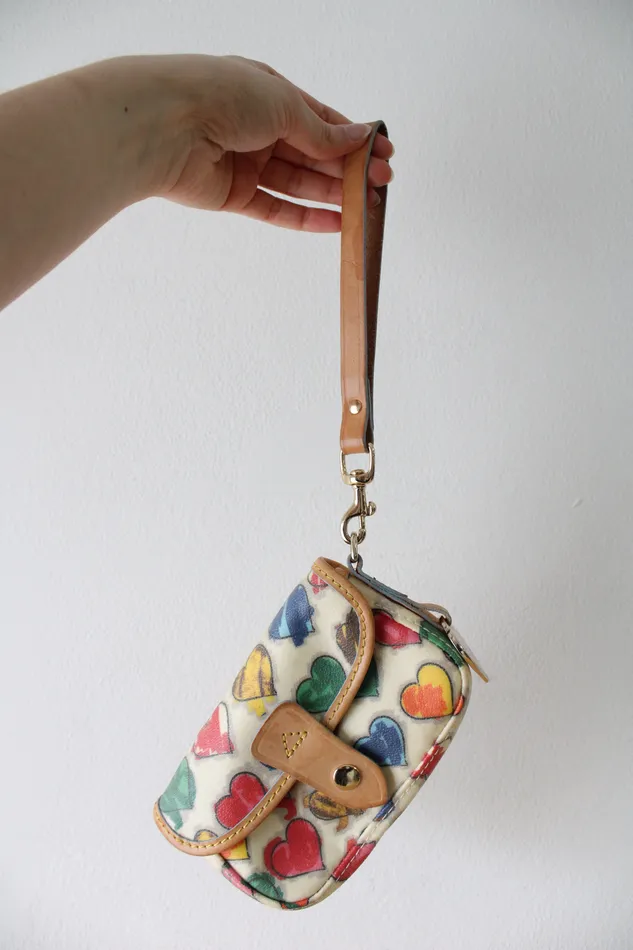 Dooney Bourke Necklaces Vintage Dooney Bourke Heart Wristlet Wallet