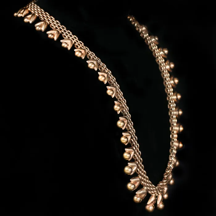 Dover Jewelry Diamonds Necklaces Victorian 18K Yellow Gold Chain Necklace 155