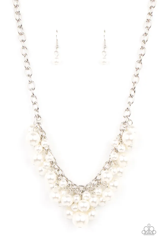 Down For The COUNTESS White Paparazzi Accessories Necklaces