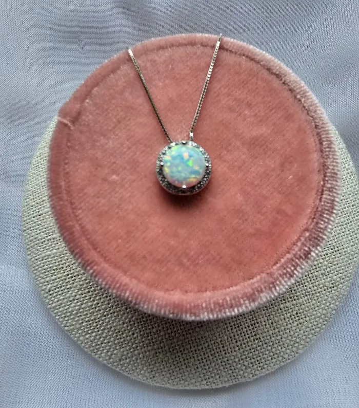 Dreamlandgt Joyas Guatemala Earrings Collar Opal Dreams Plata 925 con palo y Cadena Ajustable