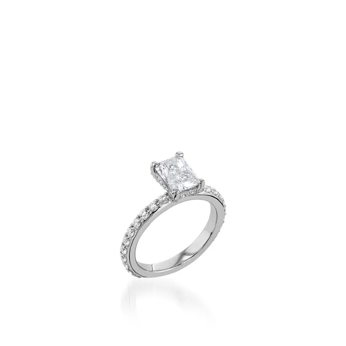 Duchess Radiant Yellow Gold Engagement Ring John Atencio Rings